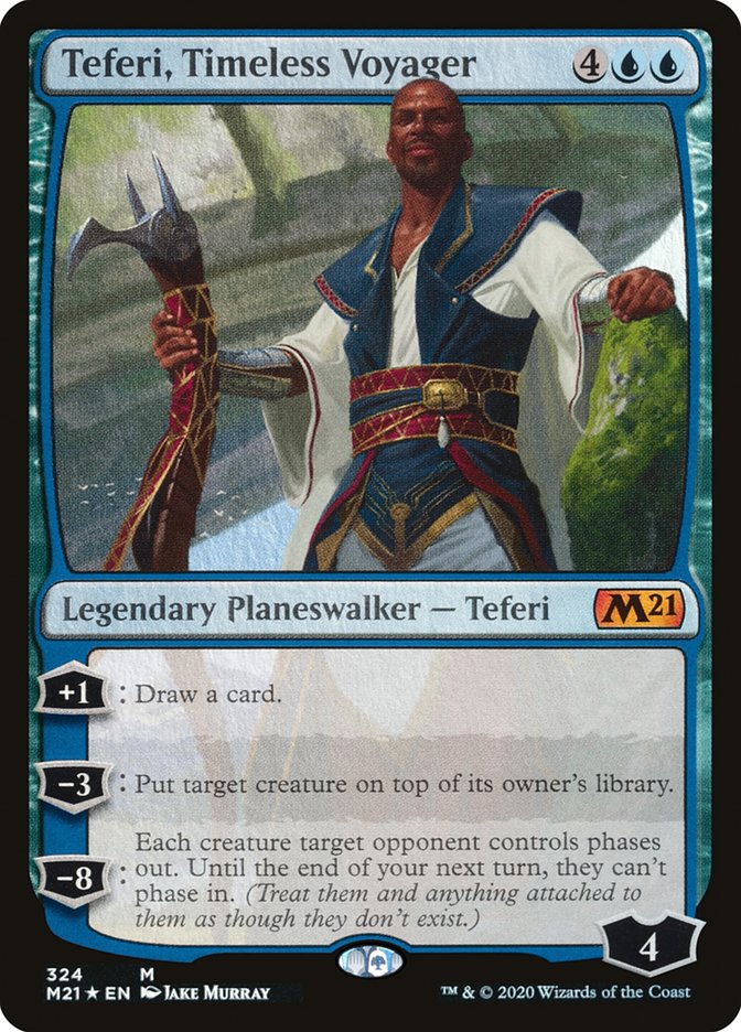 Teferi, Timeless Voyager 324 (Core Set 2021)  - Foil | Good Games Morley