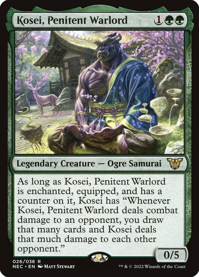 Kosei, Penitent Warlord 26/38 (Commander: Kamigawa: Neon Dynasty)  | Good Games Morley