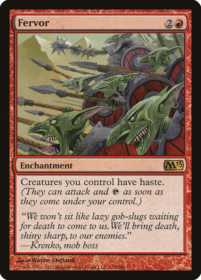 Fervor 129/249 (Magic 2013 (M13))  | Good Games Morley