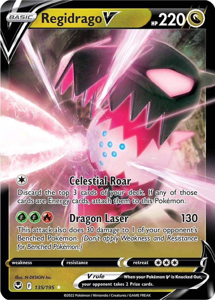 Regidrago V 135/195 (SWSH12: Silver Tempest)  - Holofoil | Good Games Morley