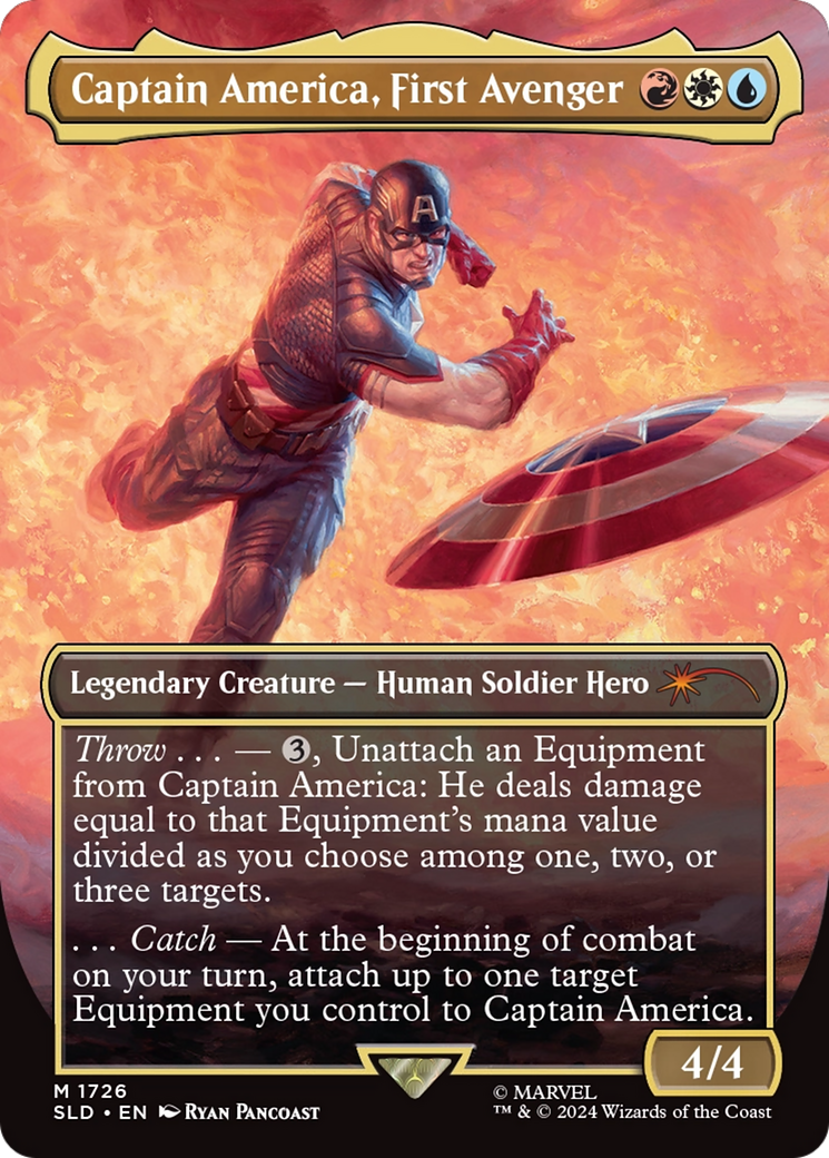 Captain America, First Avenger (Rainbow Foil) [Secret Lair Drop Series] | Good Games Morley