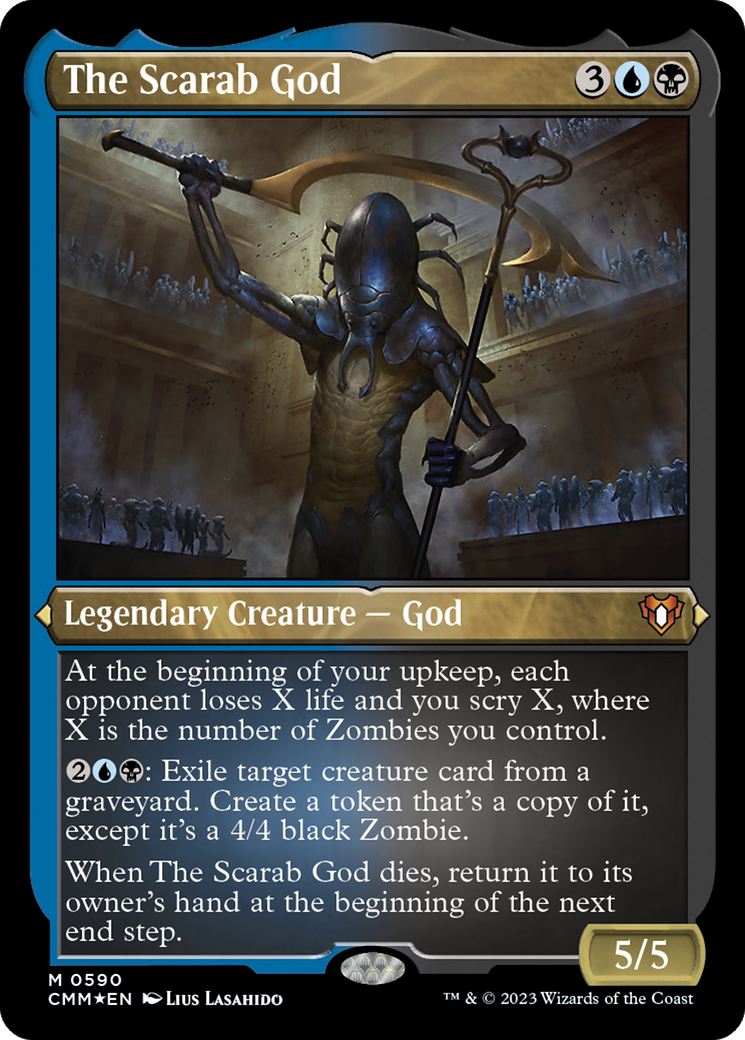 The Scarab God (Foil Etched) [Commander Masters] | Good Games Morley