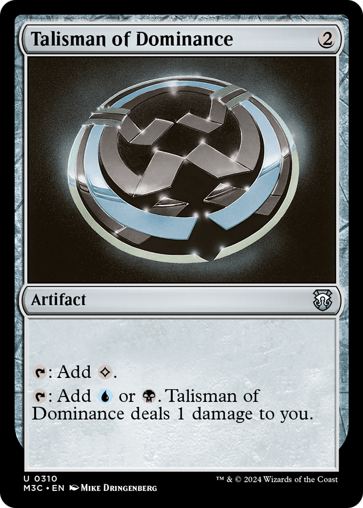 Talisman of Dominance (Ripple Foil) [Modern Horizons 3 Commander] | Good Games Morley