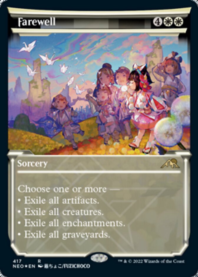 Farewell (Showcase) (Foil Etched) [Kamigawa: Neon Dynasty] | Good Games Morley