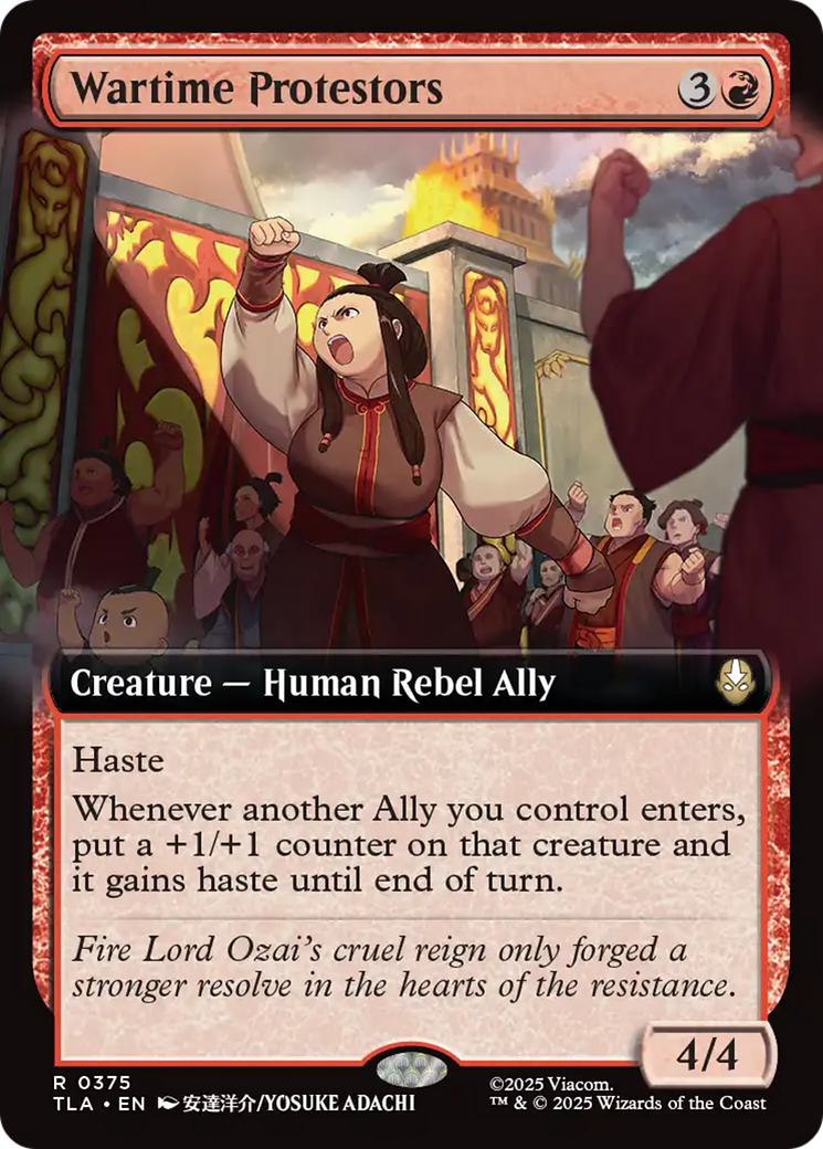 Wartime Protestors (Extended Art) [Avatar: The Last Airbender] | Good Games Morley
