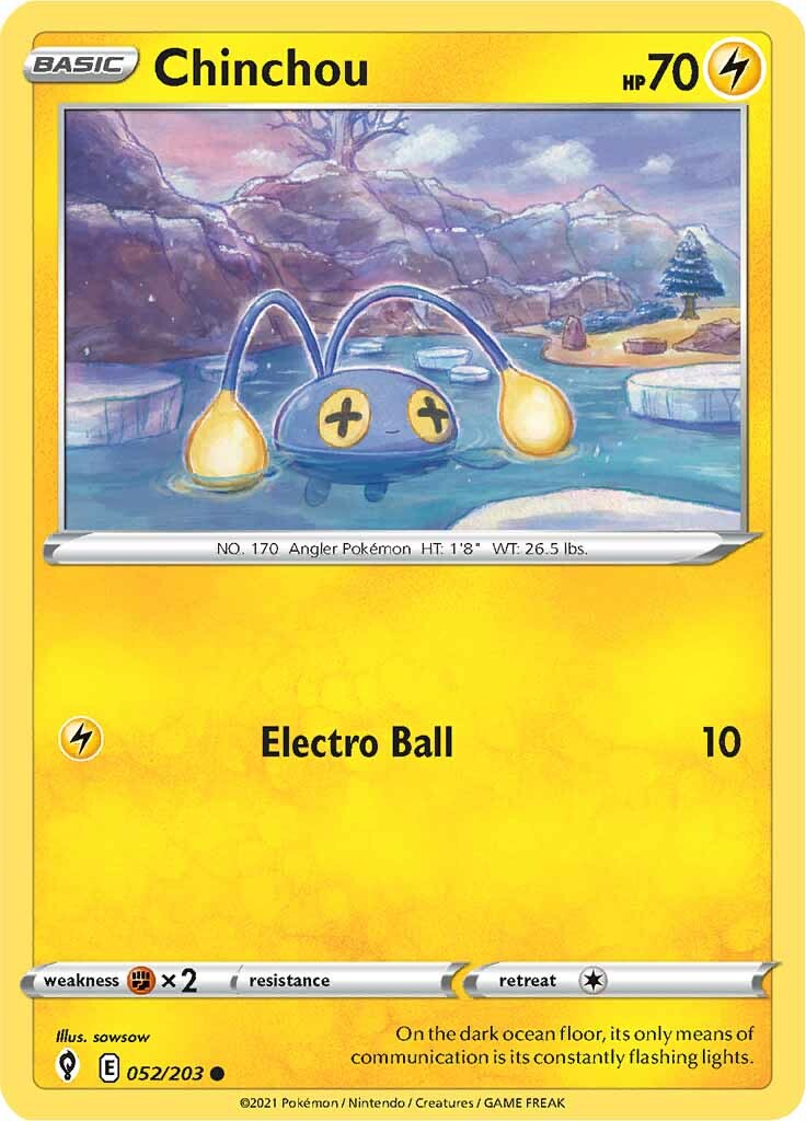 Chinchou (052/203) [Sword & Shield: Evolving Skies] | Good Games Morley