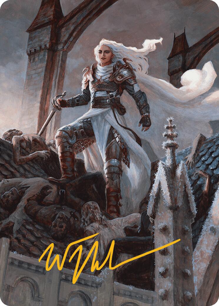 Thalia, Heretic Cathar Art Card (Gold-Stamped Signature) [Innistrad Remastered Art Series] | Good Games Morley
