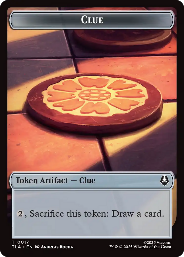 Monk // Clue (0017) Double-Sided Token [Avatar: The Last Airbender Tokens] | Good Games Morley