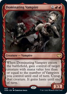 Dominating Vampire Showcase 305/277 (Innistrad: Crimson Vow)  | Good Games Morley