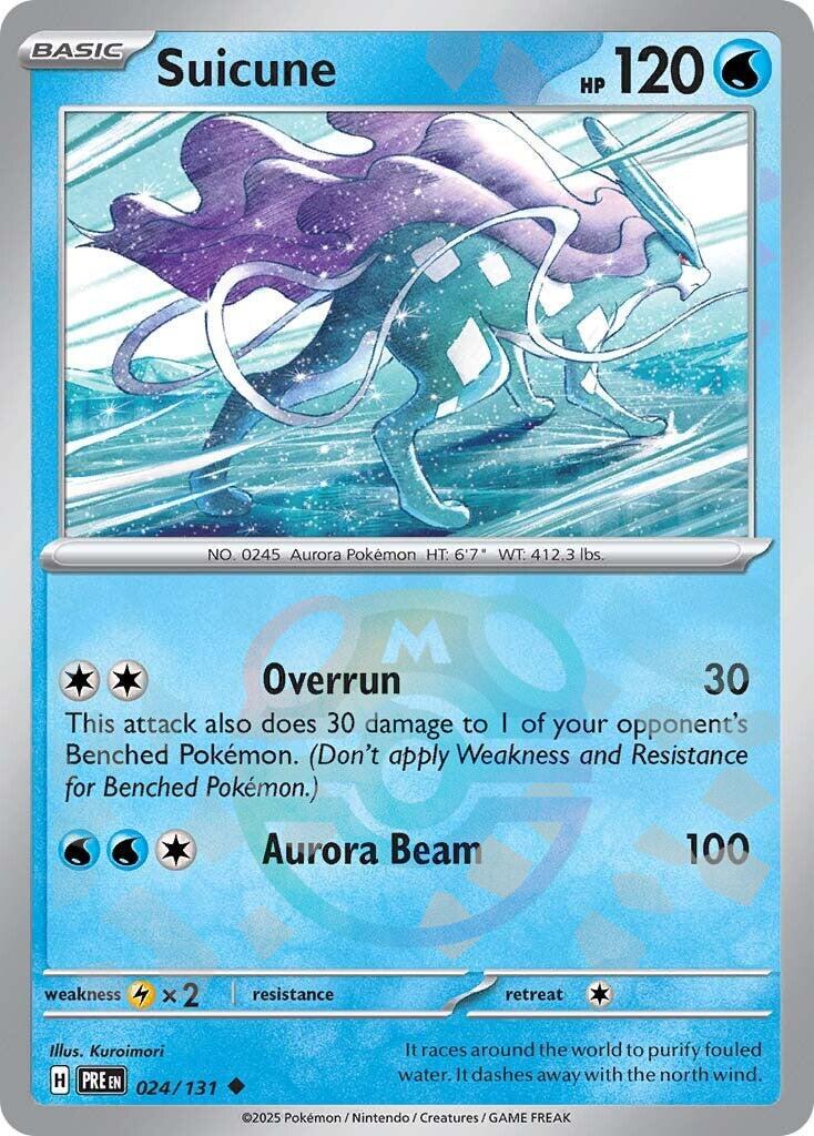 Suicune (024/131) (Master Ball Pattern) [Scarlet & Violet: Prismatic Evolutions] | Good Games Morley