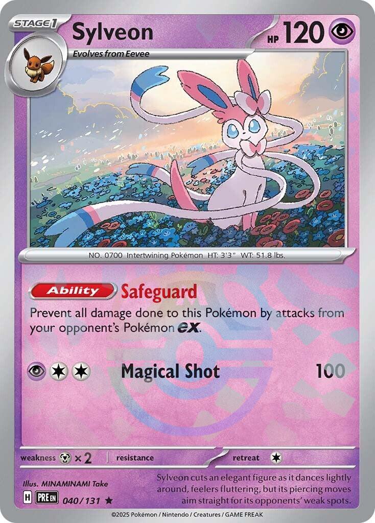 Sylveon (040/131) (Master Ball Pattern) [Scarlet & Violet: Prismatic Evolutions] | Good Games Morley