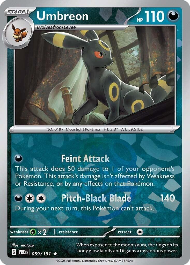 Umbreon (059/131) (Master Ball Pattern) [Scarlet & Violet: Prismatic Evolutions] | Good Games Morley