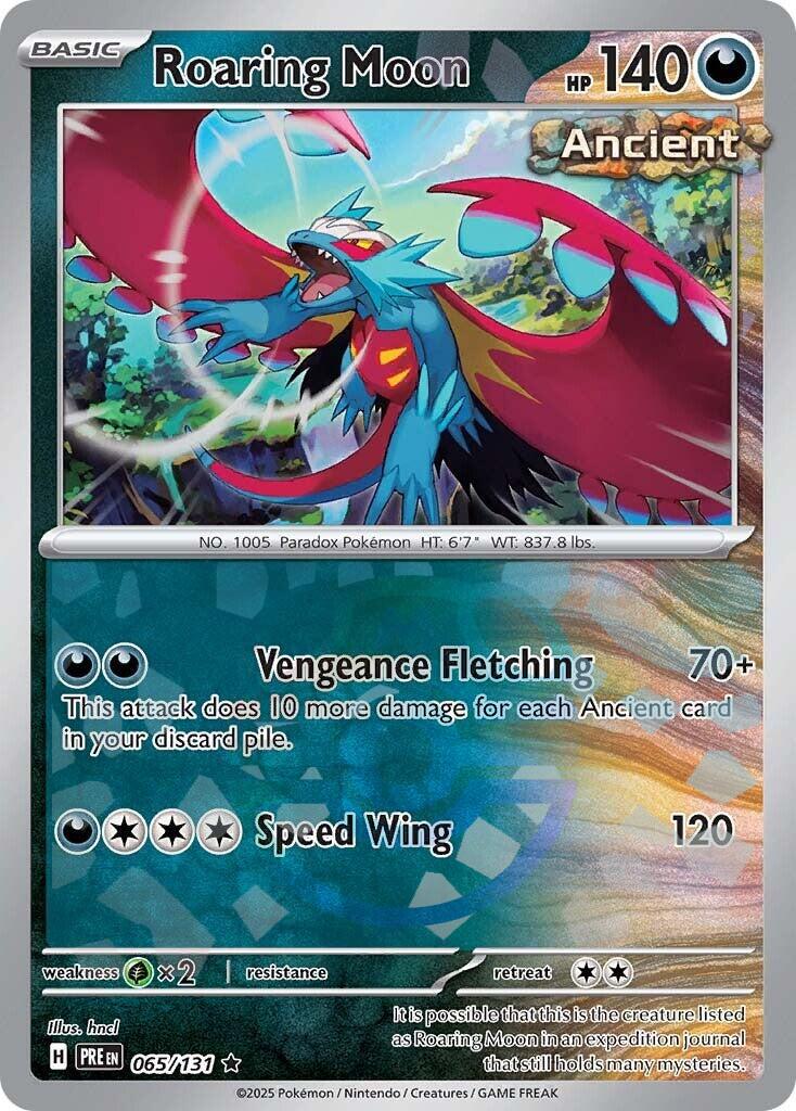 Roaring Moon (065/131) (Master Ball Pattern) [Scarlet & Violet: Prismatic Evolutions] | Good Games Morley