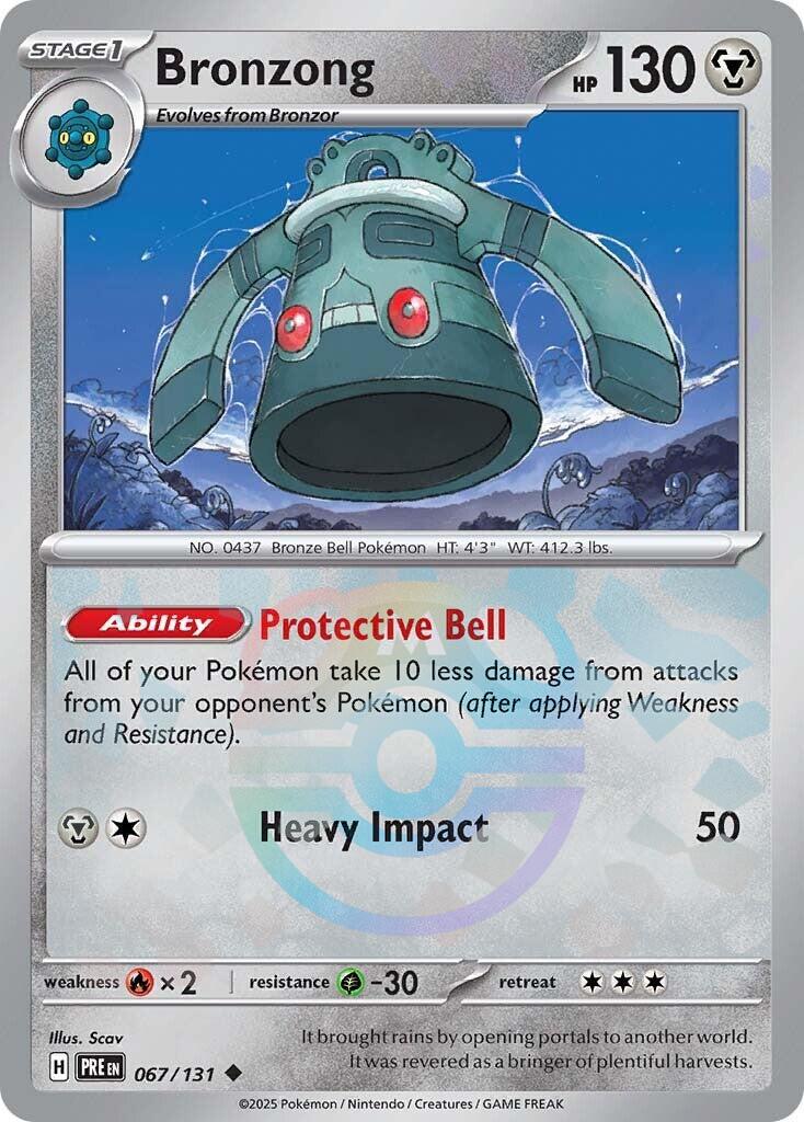 Bronzong (067/131) (Master Ball Pattern) [Scarlet & Violet: Prismatic Evolutions] | Good Games Morley