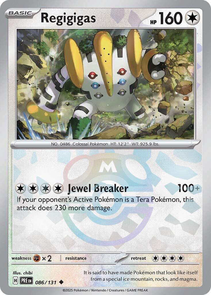 Regigigas (086/131) (Master Ball Pattern) [Scarlet & Violet: Prismatic Evolutions] | Good Games Morley