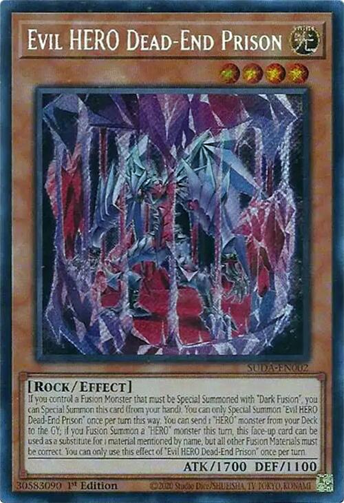 Evil HERO Dead-End Prison [SUDA-EN002] Secret Rare | Good Games Morley