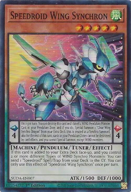 Speedroid Wing Synchron [SUDA-EN007] Super Rare | Good Games Morley