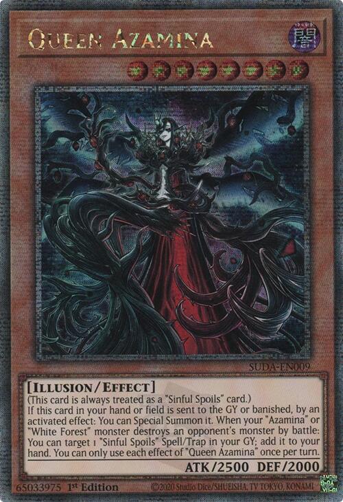Queen Azamina (Quarter Century Secret Rare) [SUDA-EN009] Quarter Century Secret Rare | Good Games Morley