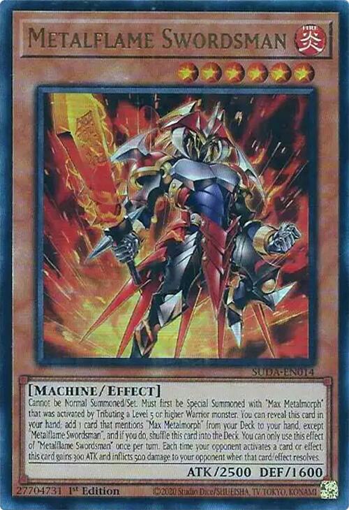 Metalflame Swordsman [SUDA-EN014] Ultra Rare | Good Games Morley