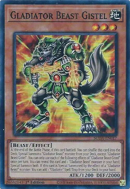 Gladiator Beast Gistel [SUDA-EN017] Super Rare | Good Games Morley