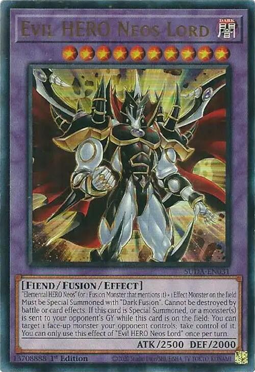 Evil HERO Neos Lord [SUDA-EN031] Ultra Rare | Good Games Morley