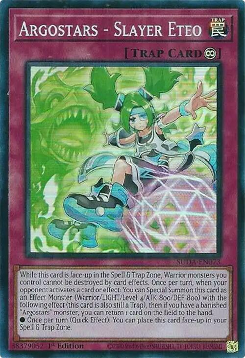 Argostars - Slayer Eteo [SUDA-EN073] Super Rare | Good Games Morley