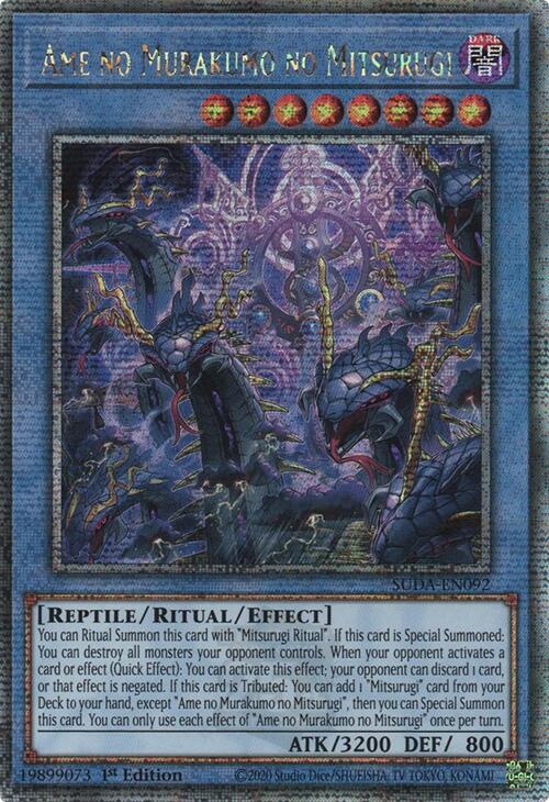 Ame no Murakumo no Mitsurugi (Quarter Century Secret Rare) [SUDA-EN092] Quarter Century Secret Rare | Good Games Morley