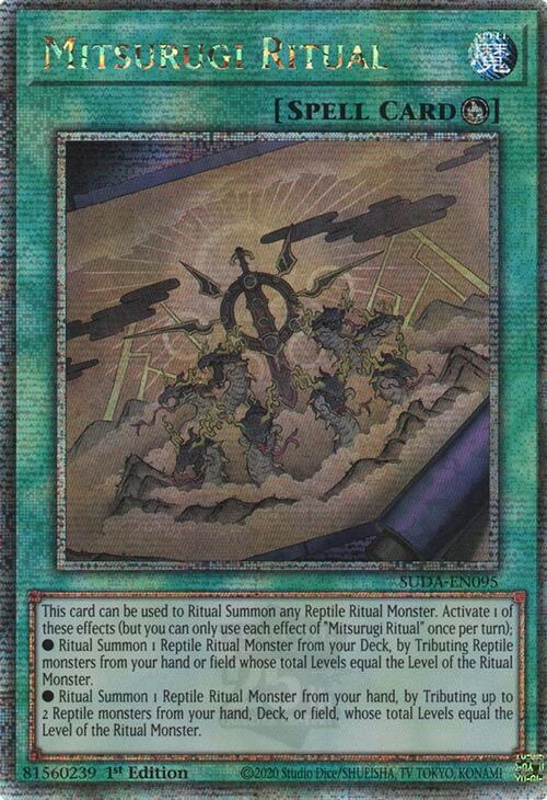 Mitsurugi Ritual (Quarter Century Secret Rare) [SUDA-EN095] Quarter Century Secret Rare | Good Games Morley