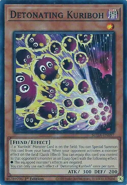 Detonating Kuriboh [SUDA-EN097] Super Rare | Good Games Morley