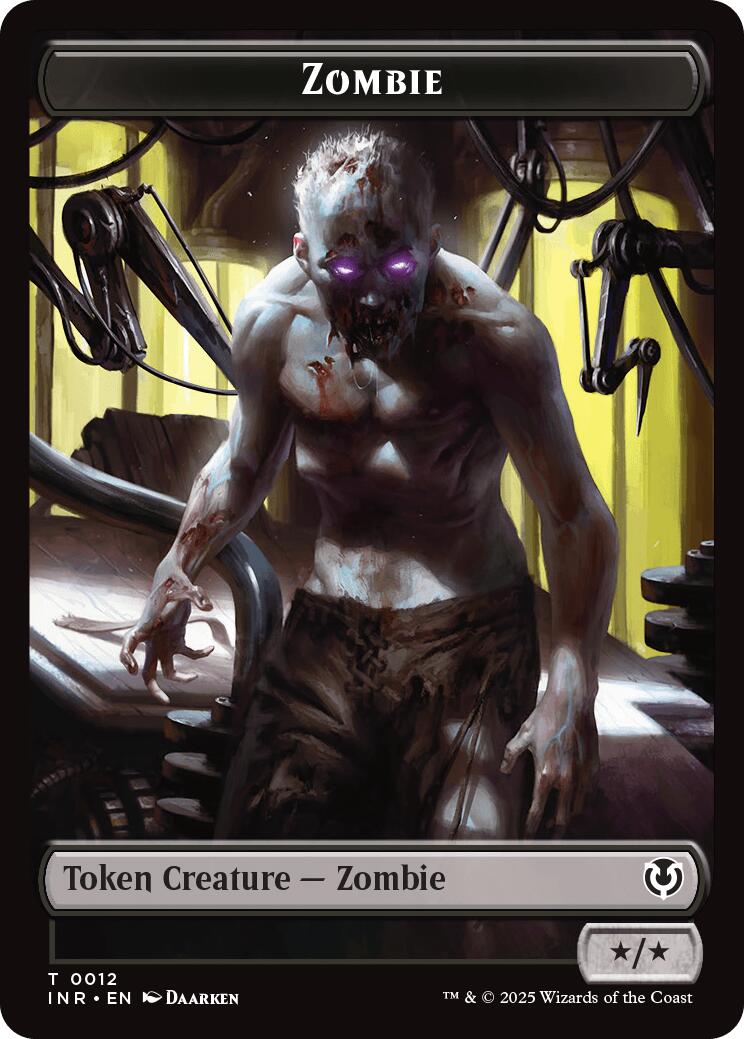 Zombie (0011) // Zombie (0012) Double-Sided Token [Innistrad Remastered Tokens] | Good Games Morley