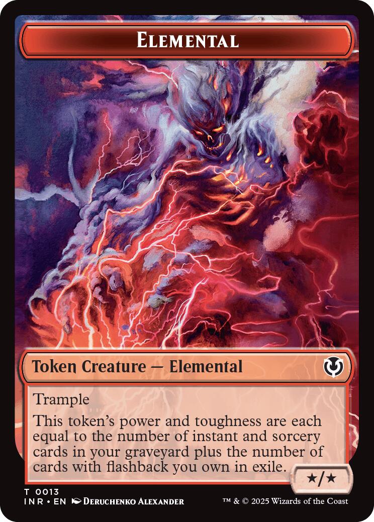 Elemental // Human (0014) Double-Sided Token [Innistrad Remastered Tokens] | Good Games Morley