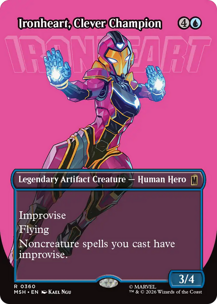 Ironheart, Clever Champion (Borderless) [Marvel Super Heroes] | Good Games Morley