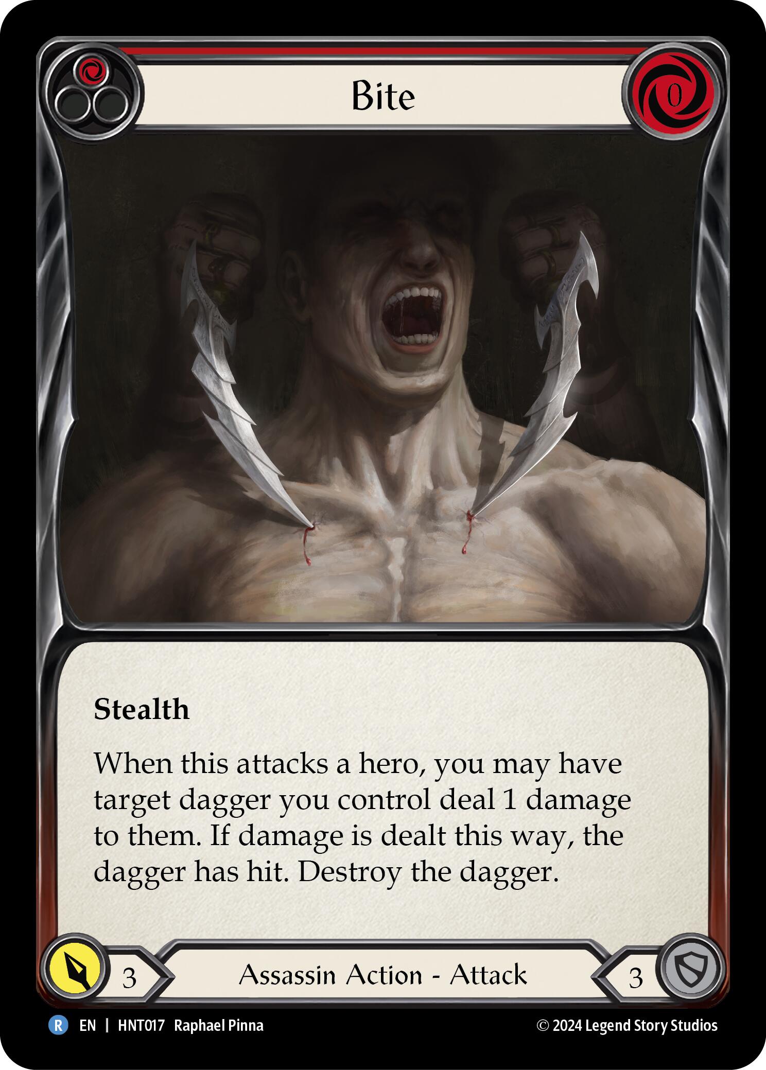 Bite (Red) [HNT017] (The Hunted)  Rainbow Foil | Good Games Morley