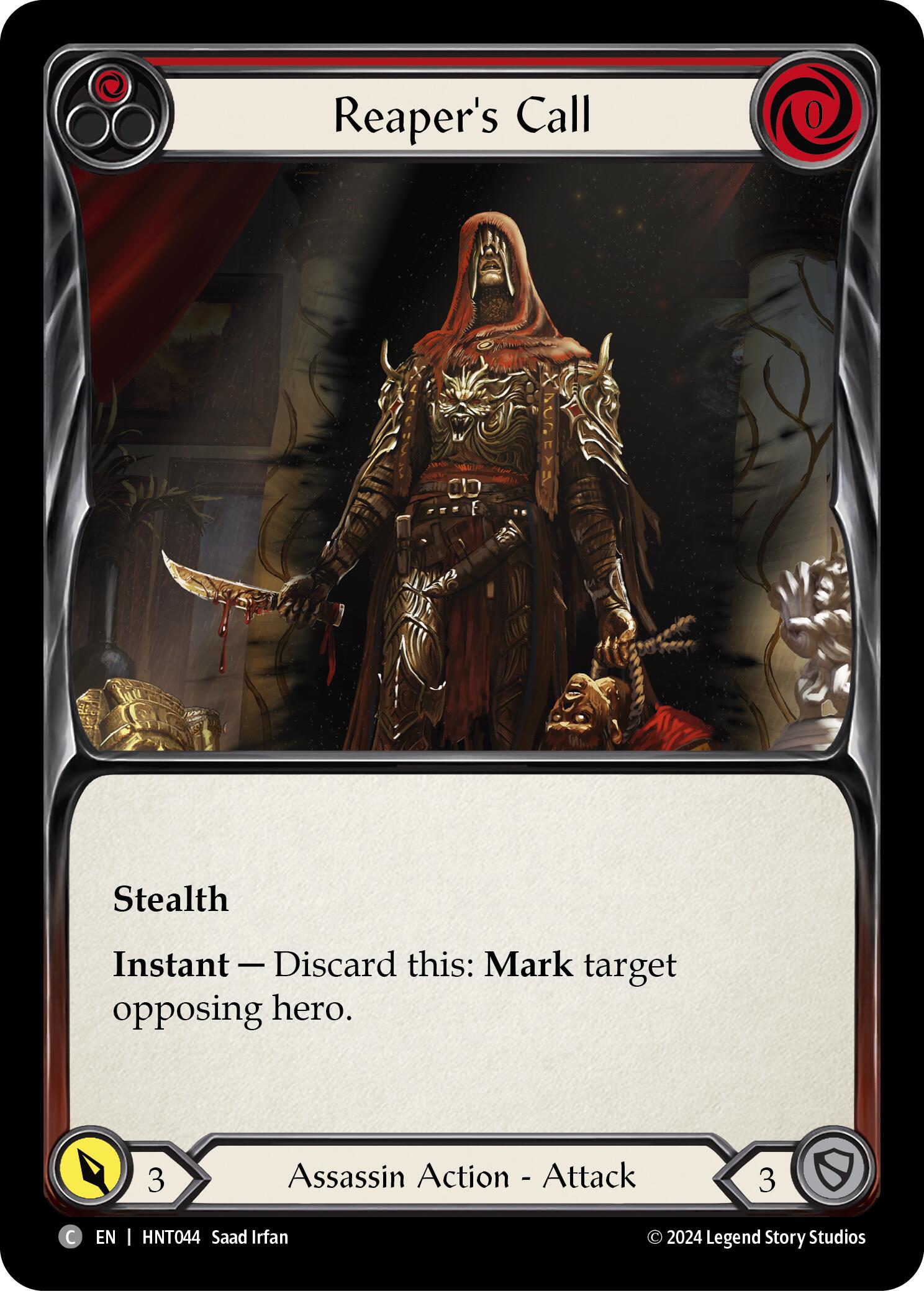 Reaper's Call (Red) [HNT044] (The Hunted)  Rainbow Foil | Good Games Morley
