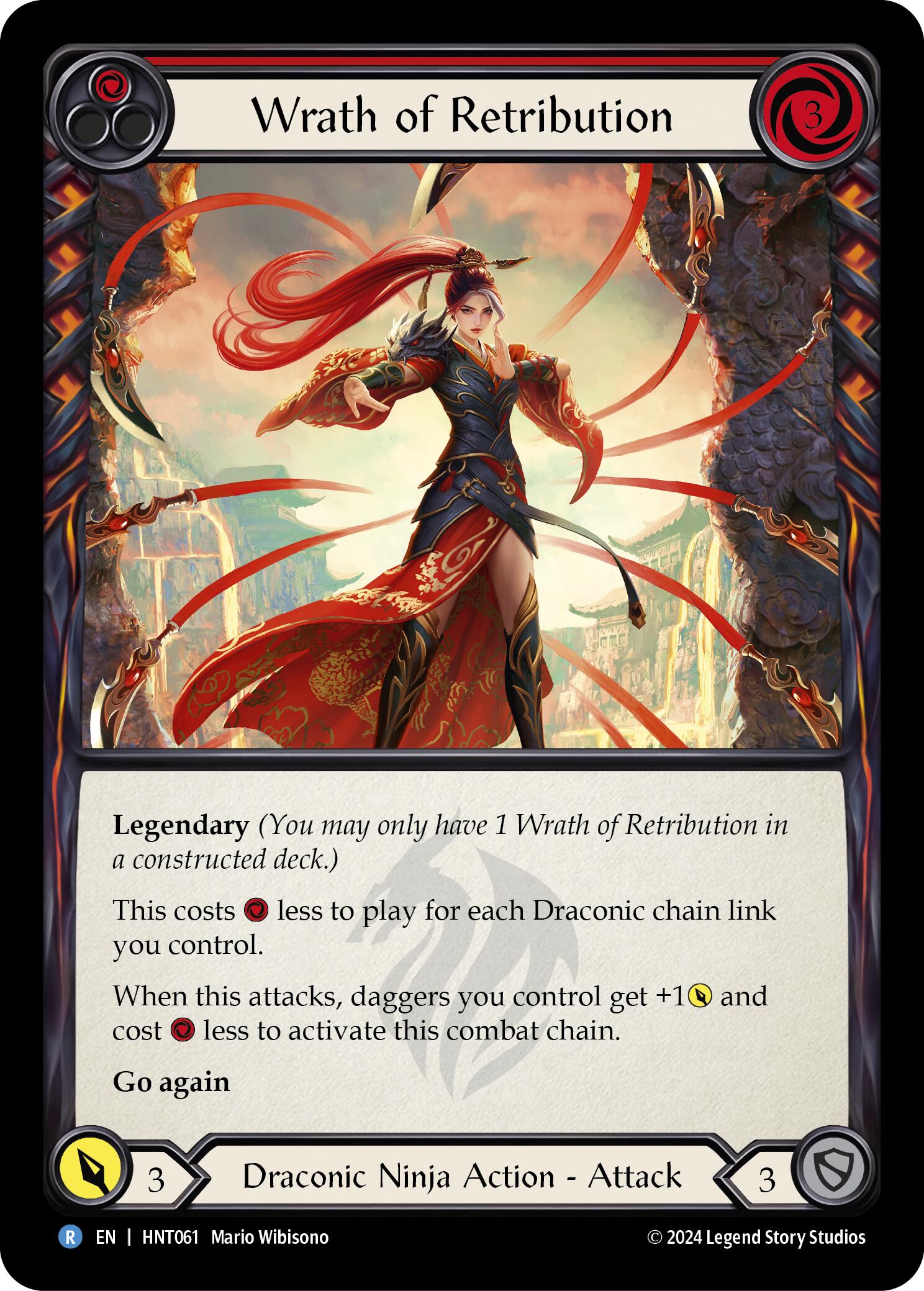 Wrath of Retribution (Red) [HNT061] (The Hunted)  Rainbow Foil | Good Games Morley