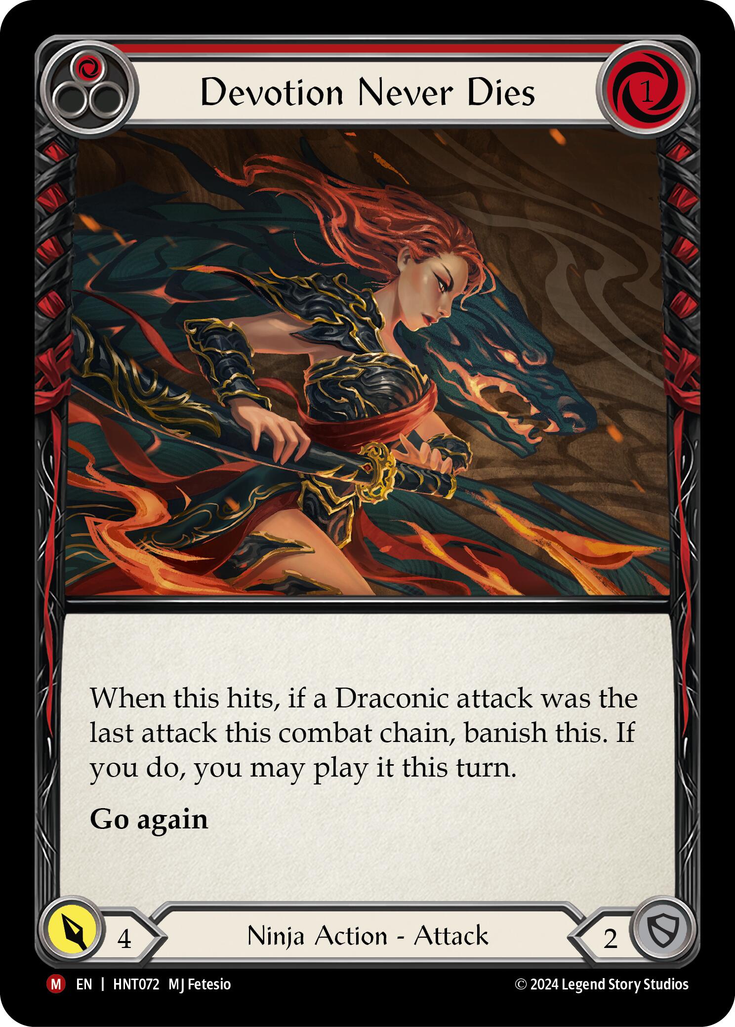 Devotion Never Dies [HNT072] (The Hunted)  Rainbow Foil | Good Games Morley
