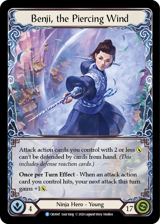 Benji, the Piercing Wind [CRU047] (Crucible of War)  1st Edition Normal | Good Games Morley