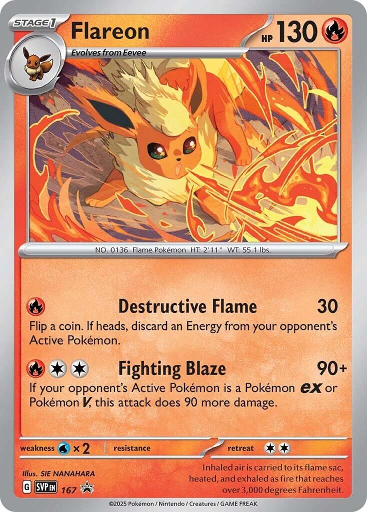 Flareon (SVP167) [Scarlet & Violet: Black Star Promos] | Good Games Morley