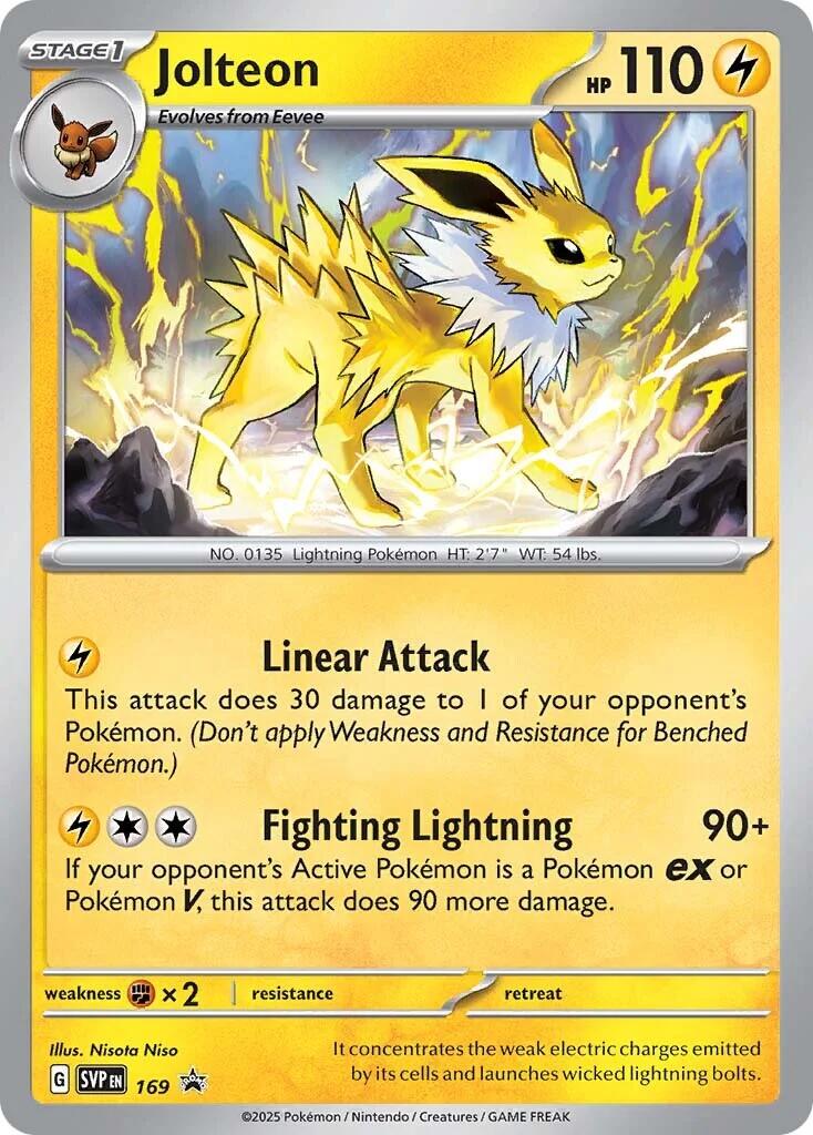 Jolteon (SVP169) [Scarlet & Violet: Black Star Promos] | Good Games Morley