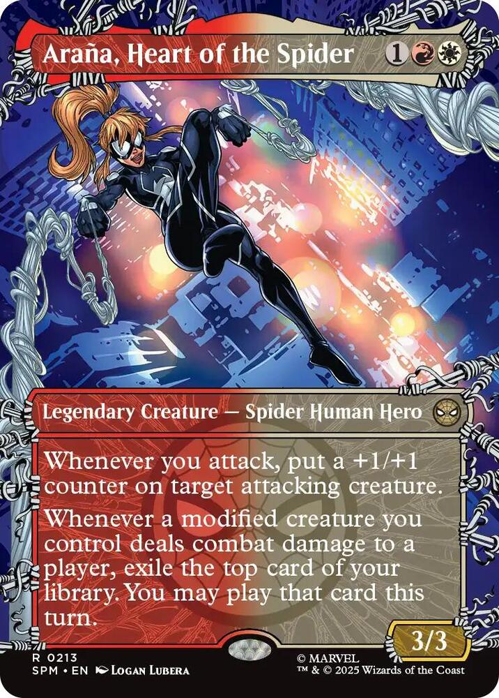 Araña, Heart of the Spider 213/198 (Marvel's Spider-Man)  - Showcase Foil | Good Games Morley