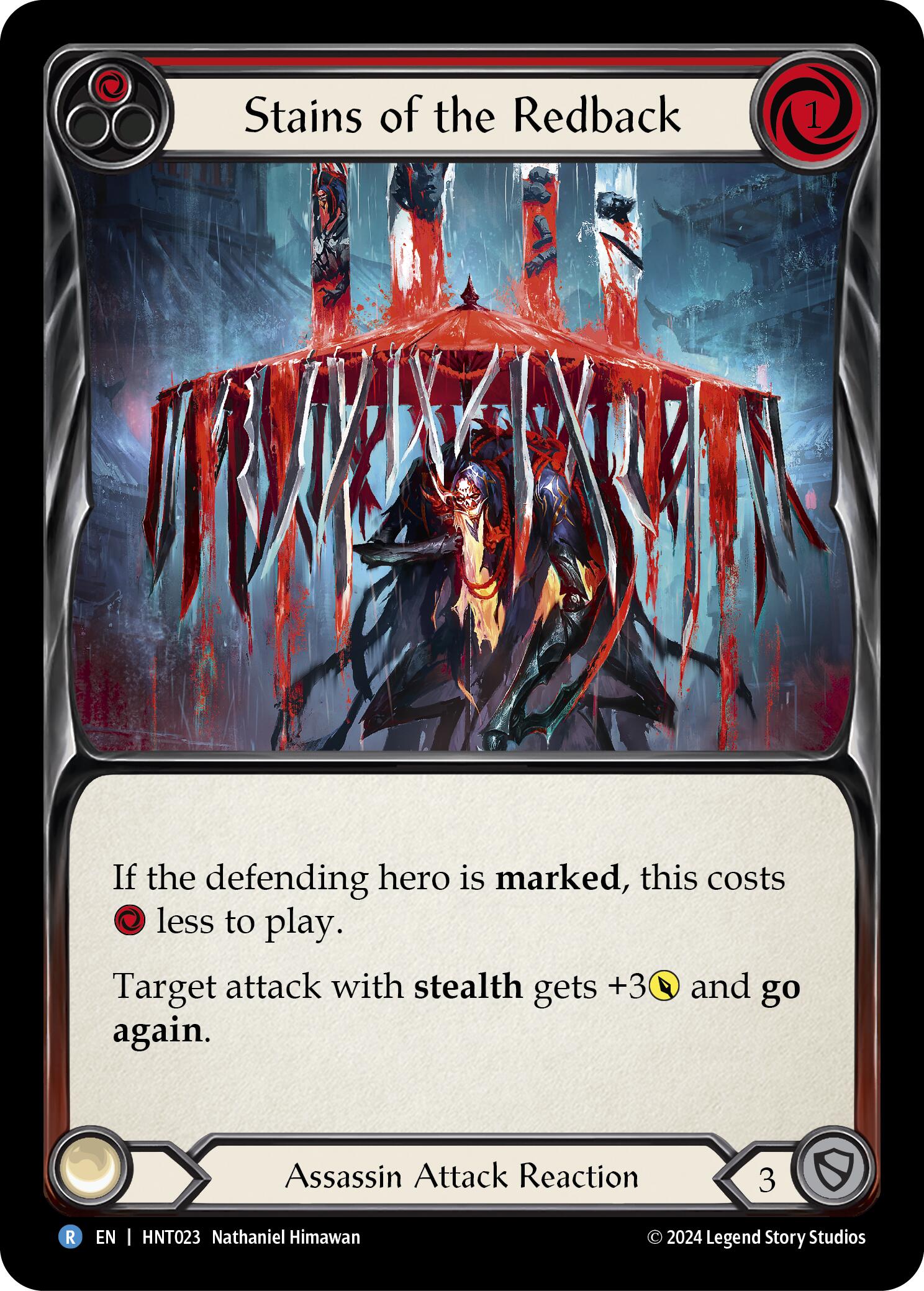 Stains of the Redback (Red) [HNT023] (The Hunted)  Rainbow Foil | Good Games Morley