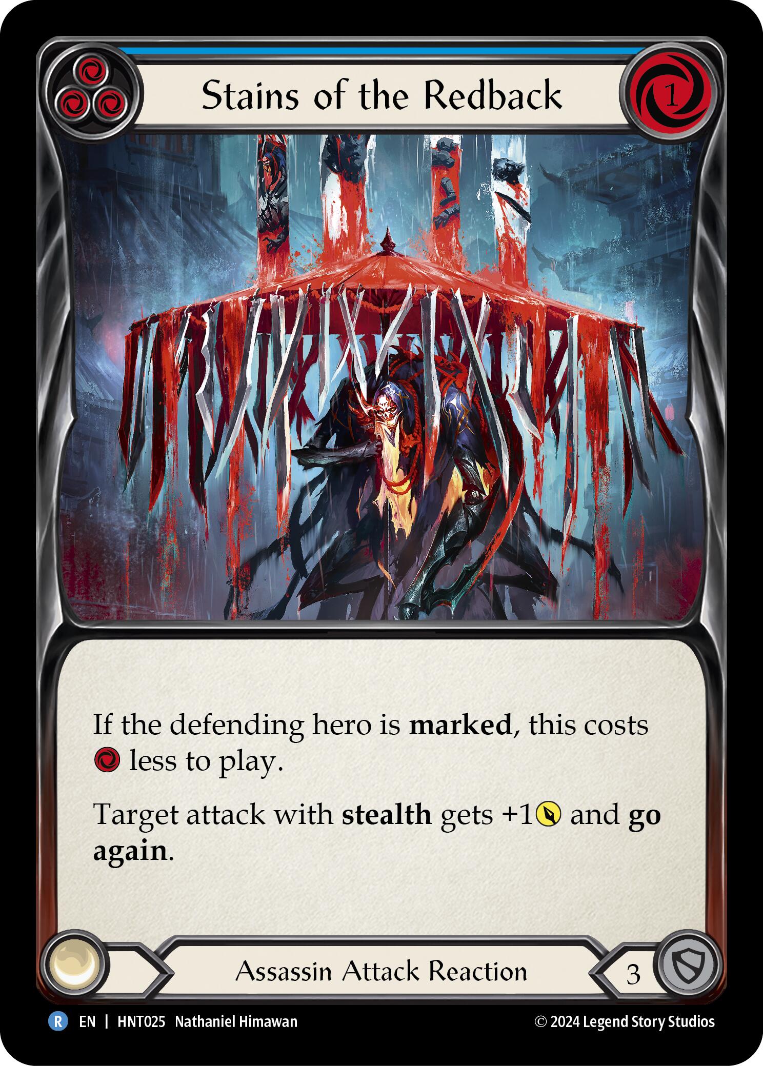 Stains of the Redback (Blue) [HNT025] (The Hunted)  Rainbow Foil | Good Games Morley