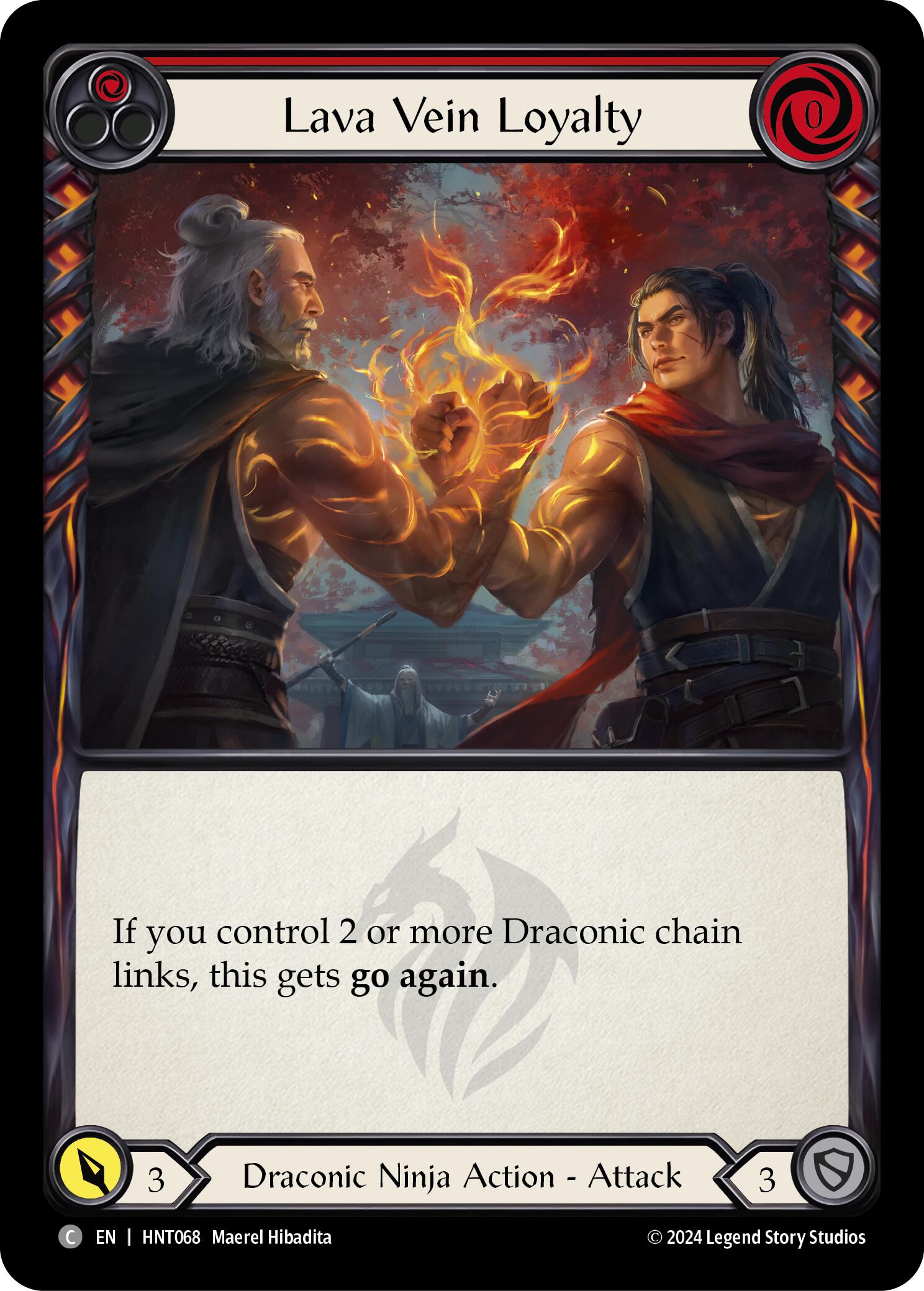 Lava Vein Loyalty (Red) [HNT068] (The Hunted)  Rainbow Foil | Good Games Morley