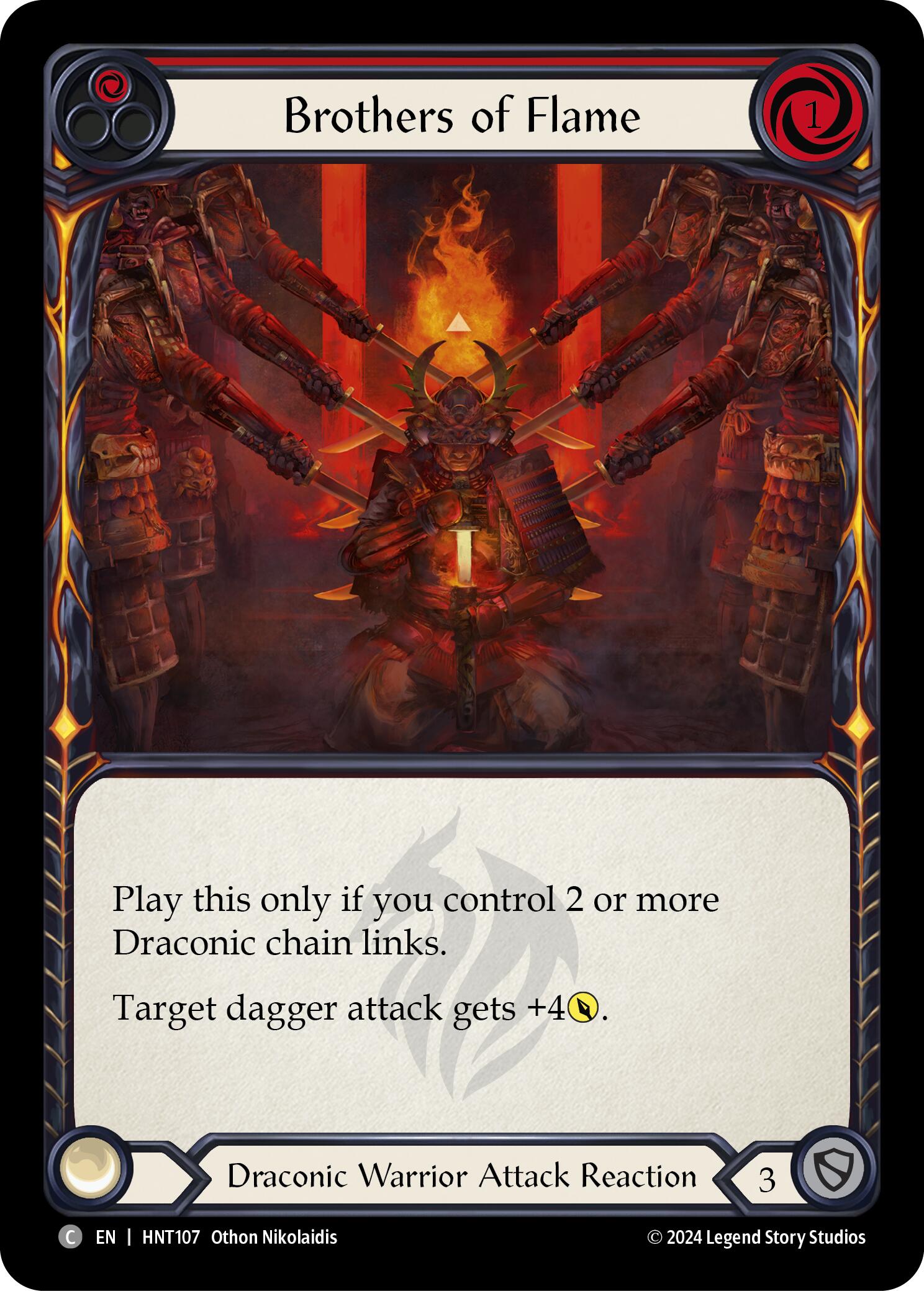 Brothers of Flame (Red) [HNT107] (The Hunted)  Rainbow Foil | Good Games Morley
