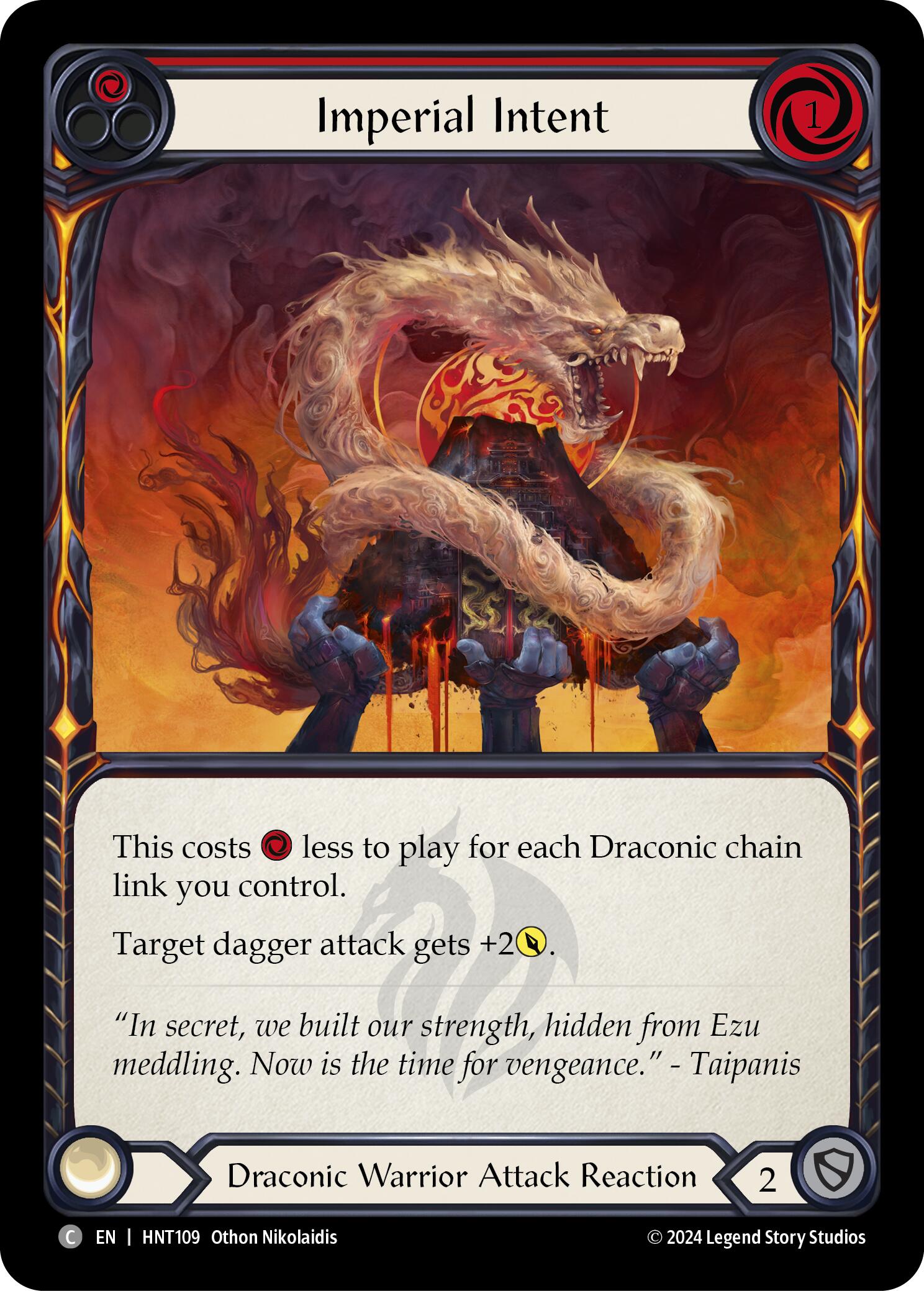 Imperial Intent (Red) [HNT109] (The Hunted)  Rainbow Foil | Good Games Morley