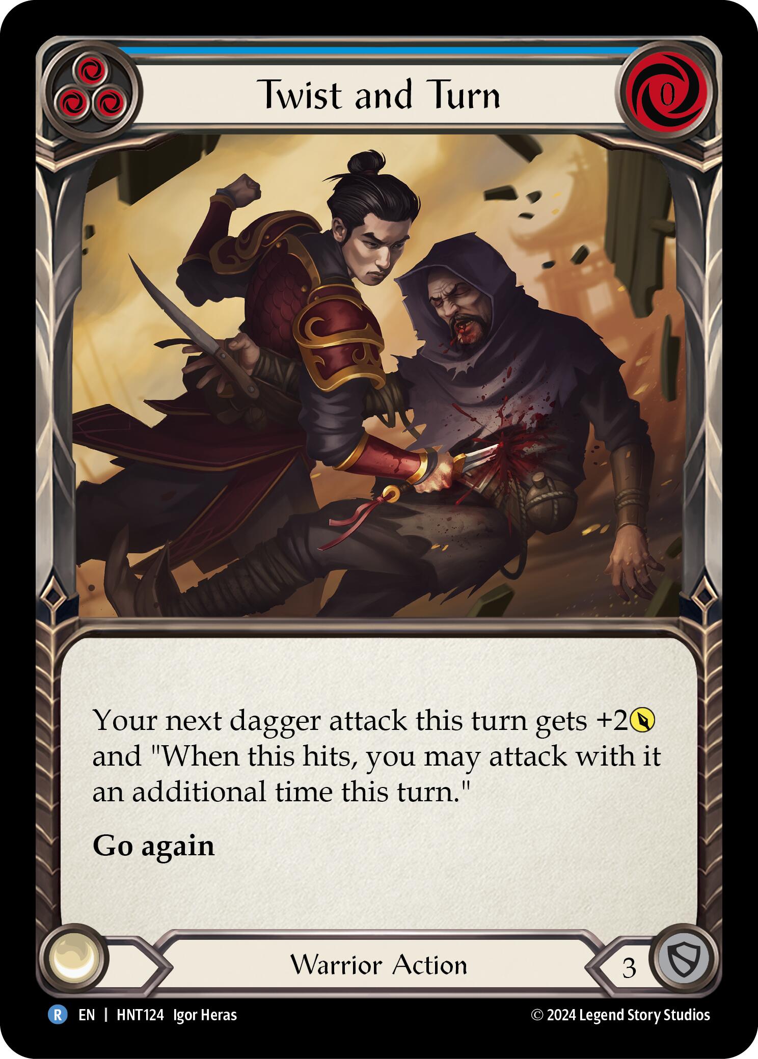 Twist and Turn (Blue) [HNT124] (The Hunted)  Rainbow Foil | Good Games Morley