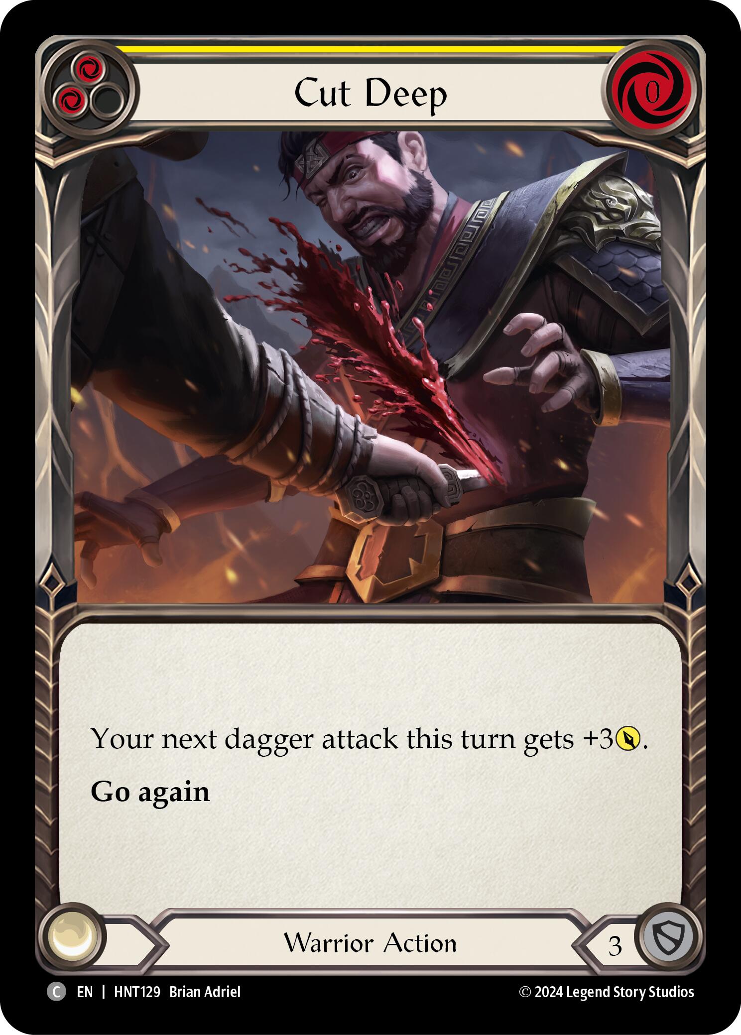 Cut Deep (Yellow) [HNT129] (The Hunted)  Rainbow Foil | Good Games Morley