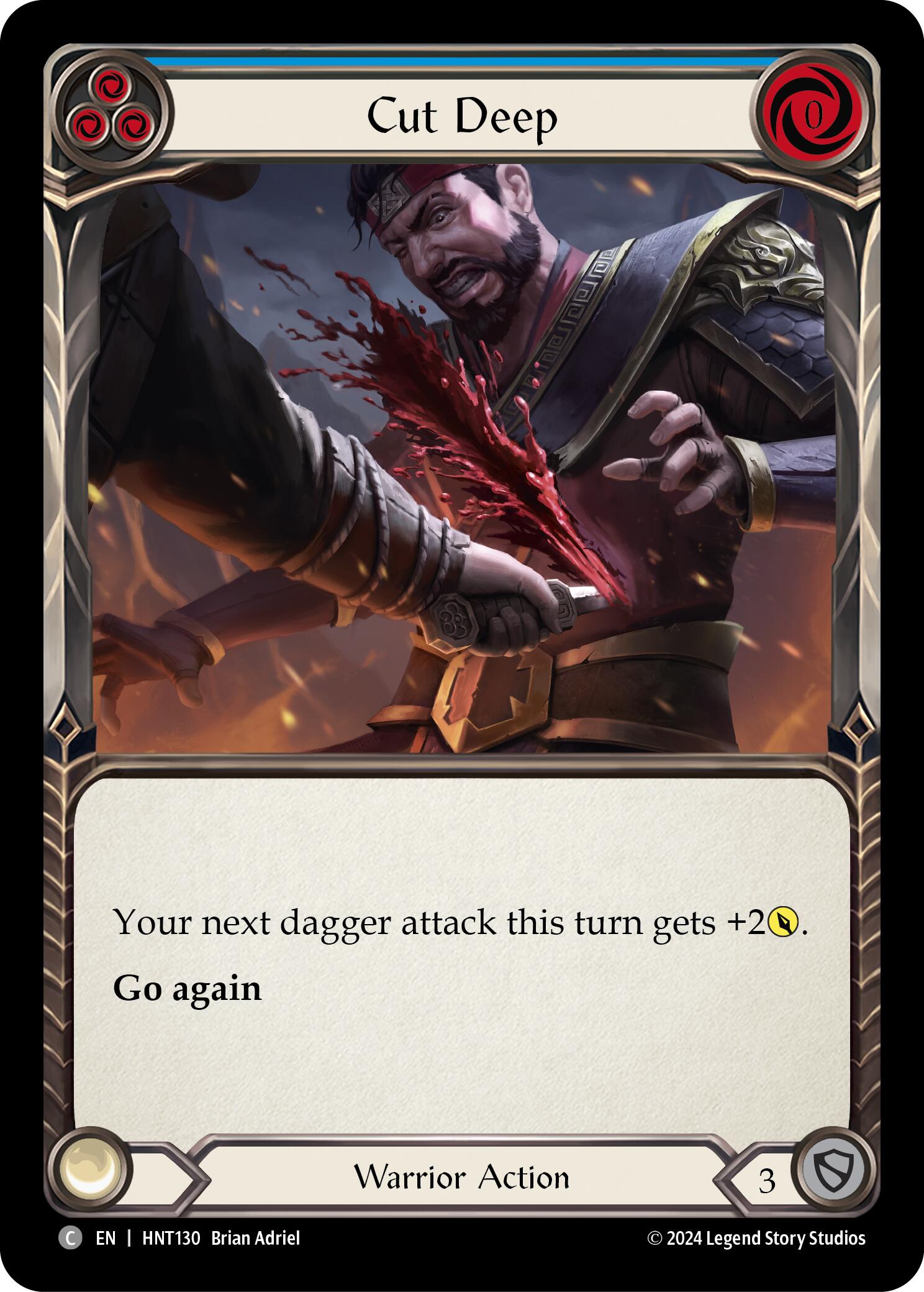 Cut Deep (Blue) [HNT130] (The Hunted)  Rainbow Foil | Good Games Morley
