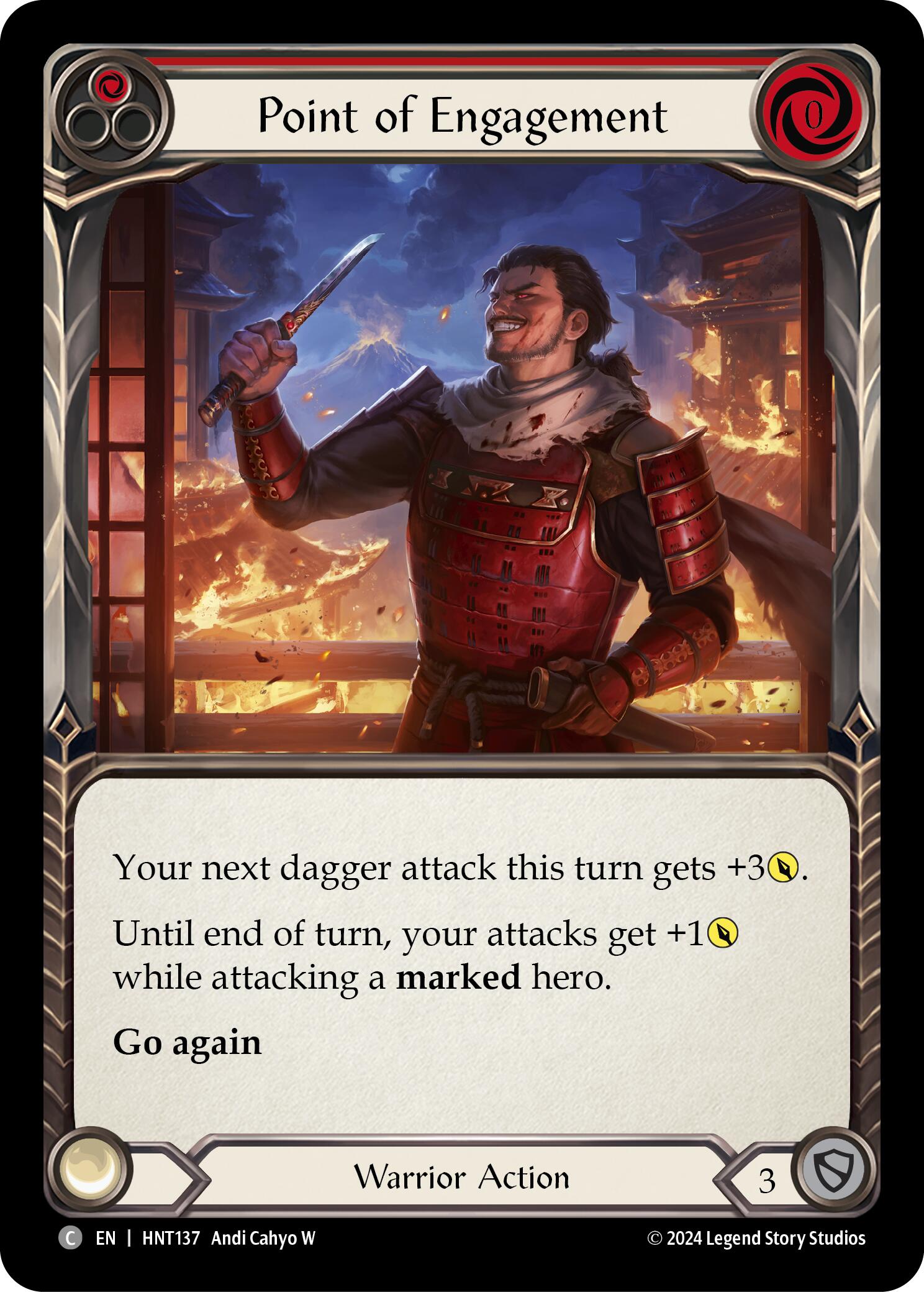 Point of Engagement (Red) [HNT137] (The Hunted)  Rainbow Foil | Good Games Morley