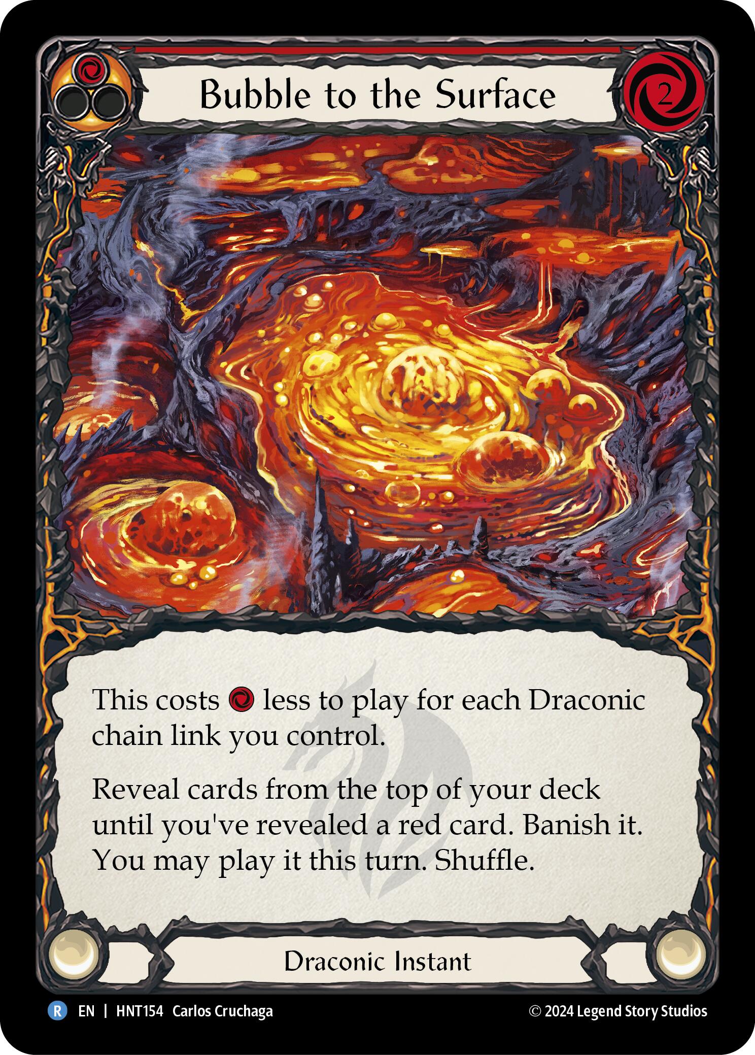 Bubble to the Surface (Red) [HNT154] (The Hunted)  Rainbow Foil | Good Games Morley